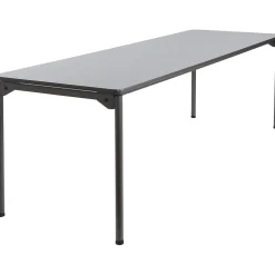 Iceberg Maxx Legroom Rectangular Folding Table, Gray, 29 1/2"H x 96"W x 30"D