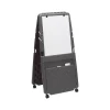 Iceberg Mobile Presentation Flip Chart Easel with Dry-Erase Surface, Charcoal, 73" x 33" x 28" (30237)