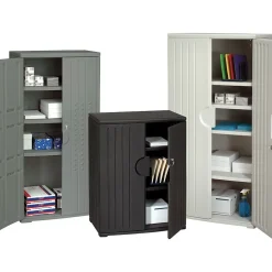 Iceberg® Officeworks® Polyethylene Storage Cabinet, Non-Assembled, 46Hx36Wx22D