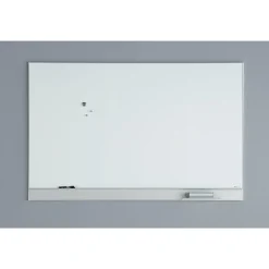 ICEBERG Polarity Steel Dry-Erase Whiteboard, Aluminum Frame, 6' x 4' (31260)
