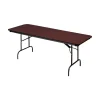 ICEBERG Premium Folding Table, 96" x 30", Mahogany (55234)