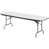 Iceberg® Premium Wood Laminate Folding Tables, 96x30", Gray
