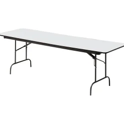 Iceberg® Premium Wood Laminate Folding Tables, 96x30", Gray