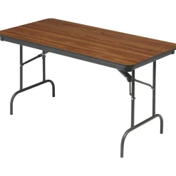Iceberg® Premium Wood Laminate Folding Tables, 60x30", Oak