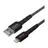 iHome 10' Lightning to USB Type-A Power Cable, Male to Male, Black (2IHLC1022B7L2)