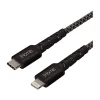 iHome 6' Lightning to USB Type-C Power Cable, Male to Male, Black (2IHLC1023B6L2)