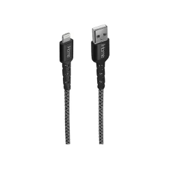 iHome 6' USB Type-A to Lightning Power Cable, Male to Male, Black (IHCT1038B-OD)