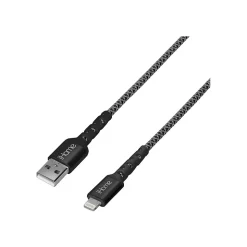 iHome 6' USB Type-A to Lightning Power Cable, Male to Male, Black (IHCT1038B-OD)