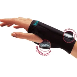IMAK ergoBead SmartGlove Wrist Support, Medium, Black (A20126)