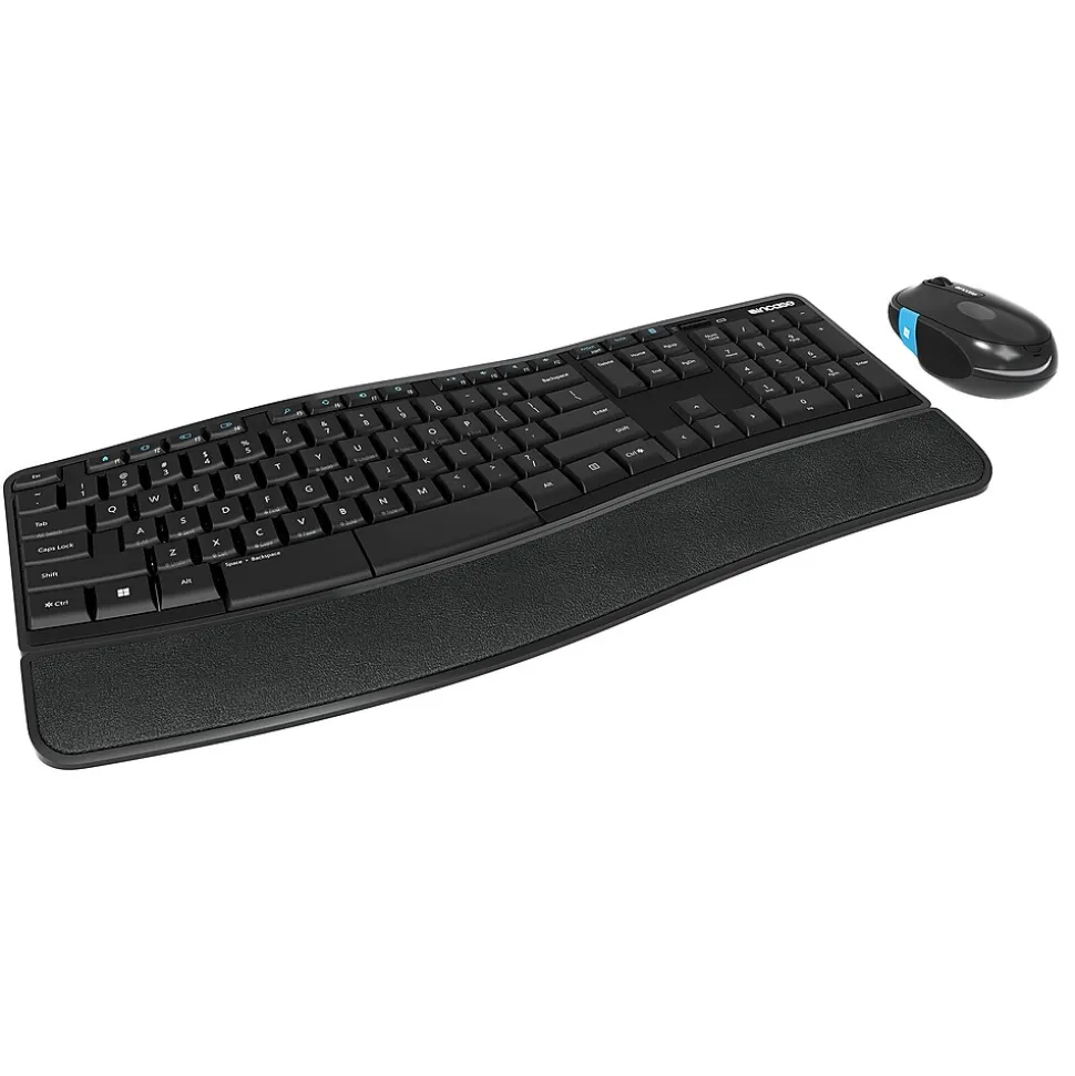 Incase Sculpt Comfort Wireless Ergonomic Keyboard and Laser Mouse Combo, Black (L3V-00001)