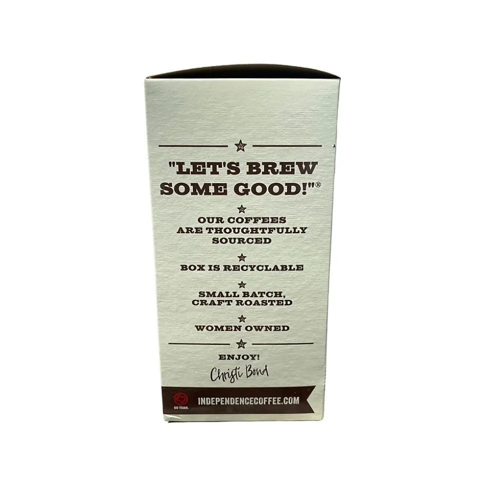 Independence Coffee Co. Madalyn's Backyard Pecan Southern Pecan Coffee Pods, Light Roast, 18/Box (MBP.SSrnd-108ctcs)