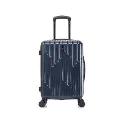 InUSA Drip 20" Hardside Carry-On Suitcase, 4-Wheeled Spinner, Blue (IUDRI00S-BLU)