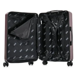 InUSA Drip Hardside Spinner Luggage Set, Wine (IUDRISML-WIN)