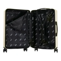 InUSA Drip Hardside Spinner Luggage Set, Sand (IUDRISML-SAN)