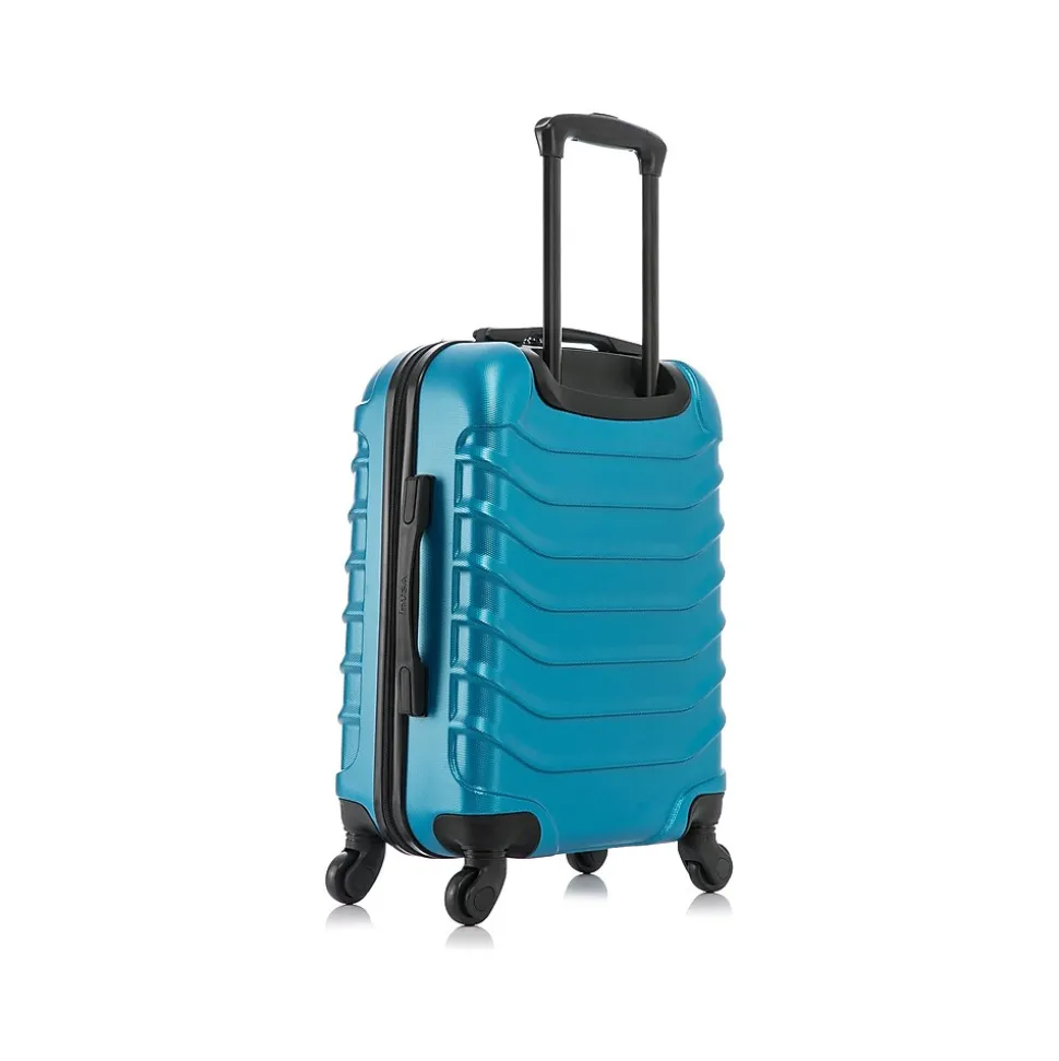 InUSA Endurance 20" Hardside Carry-On Suitcase, 4-Wheeled Spinner, Teal (IUEND00S-TEA)