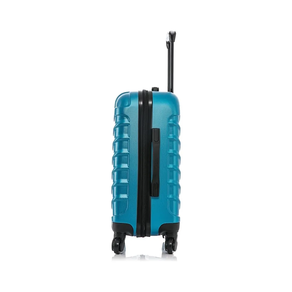 InUSA Endurance 20" Hardside Carry-On Suitcase, 4-Wheeled Spinner, Teal (IUEND00S-TEA)
