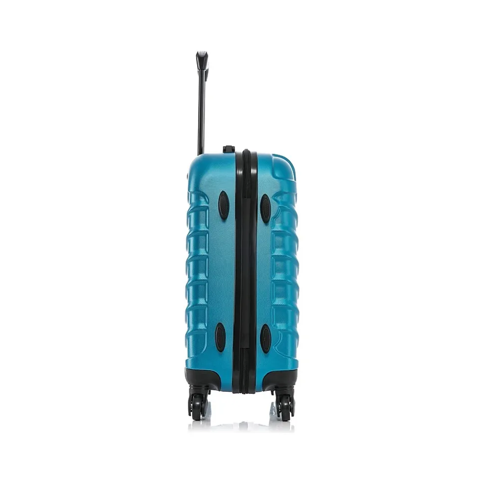 InUSA Endurance 20" Hardside Carry-On Suitcase, 4-Wheeled Spinner, Teal (IUEND00S-TEA)