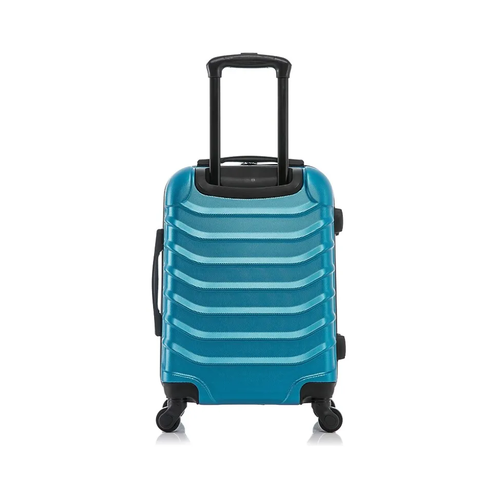 InUSA Endurance 20" Hardside Carry-On Suitcase, 4-Wheeled Spinner, Teal (IUEND00S-TEA)