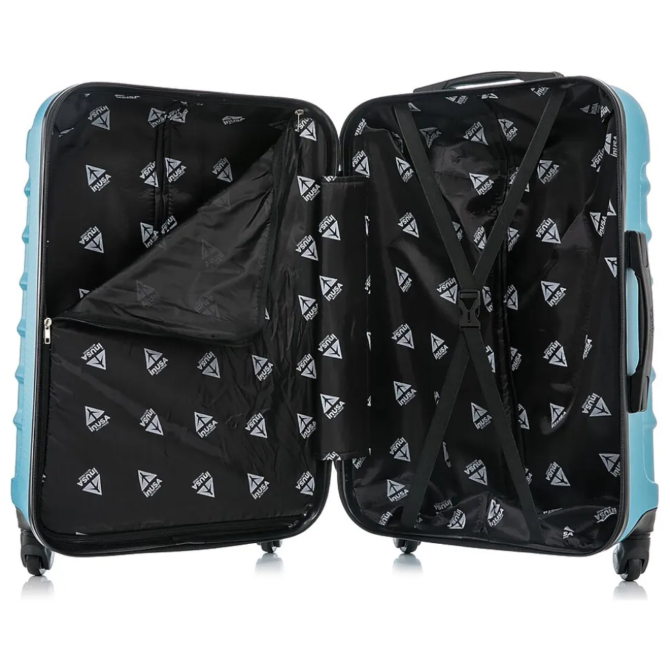 InUSA Endurance 20" Hardside Carry-On Suitcase, 4-Wheeled Spinner, Teal (IUEND00S-TEA)
