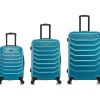 InUSA Endurance 3-Piece Hardside Spinner Luggage Set, Teal (IUENDSML-TEA)