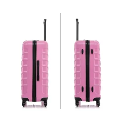 InUSA Endurance 3-Piece Hardside Spinner Luggage Set, Pink (IUENDSML-PNK)