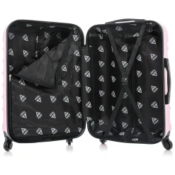 InUSA Endurance 3-Piece Hardside Spinner Luggage Set, Pink (IUENDSML-PNK)