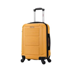 InUSA Pilot 20" Hardside Carry-On Suitcase, 4-Wheeled Spinner, Mustard (IUPIL00S-MUS)