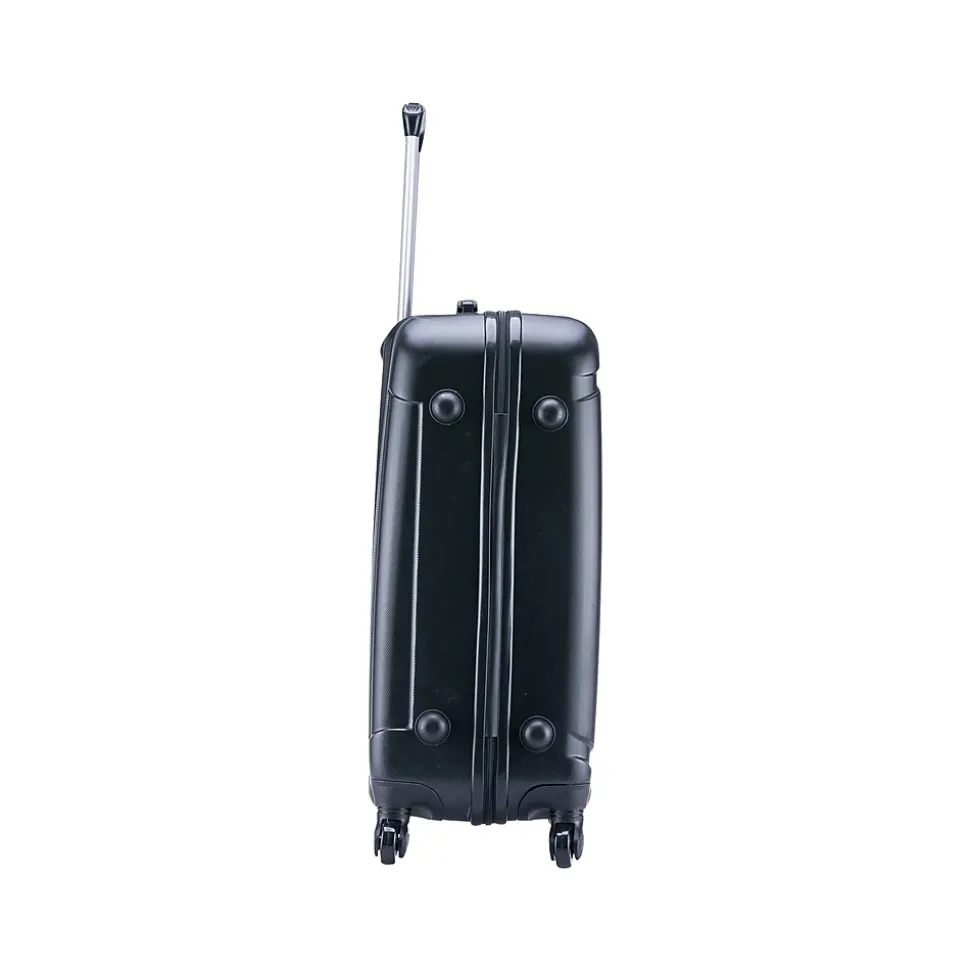 InUSA Pilot 20" Hardside Carry-On Suitcase, 4-Wheeled Spinner, Black (IUPIL00S-COA)