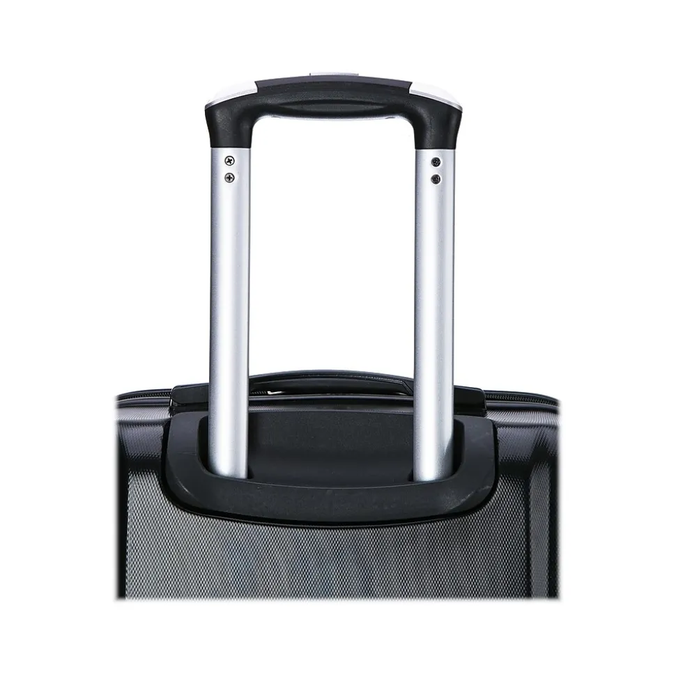 InUSA Pilot 20" Hardside Carry-On Suitcase, 4-Wheeled Spinner, Black (IUPIL00S-COA)