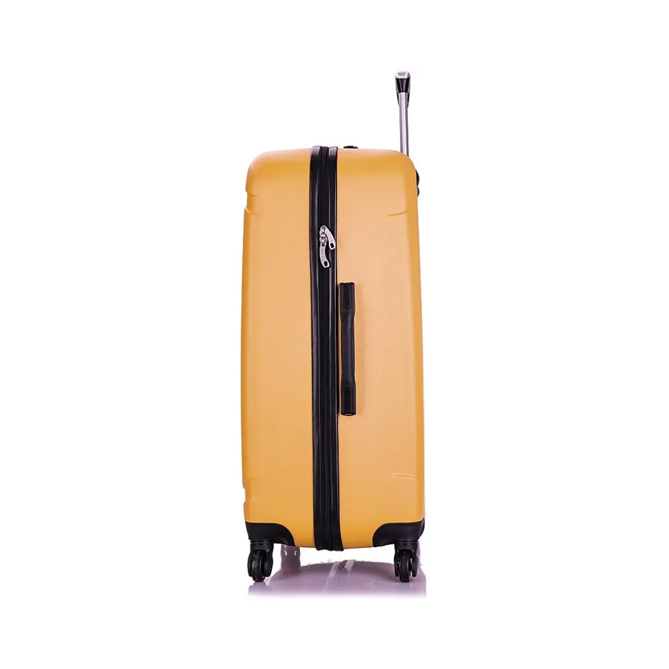 InUSA Pilot 28" Hardside Suitcase, 4-Wheeled Spinner, Mustard (IUPIL00L-MUS)