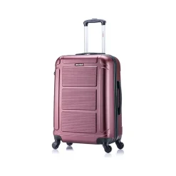 InUSA Pilot 3-Piece Hardside Spinner Luggage Set, Wine (IUPILSML-WIN)