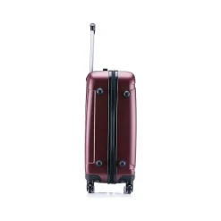 InUSA Pilot 3-Piece Hardside Spinner Luggage Set, Wine (IUPILSML-WIN)
