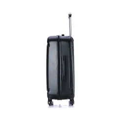InUSA Pilot 3-Piece Hardside Spinner Luggage Set, Black (IUPILSML-COA)