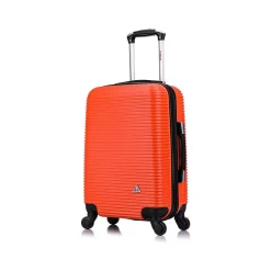 InUSA Royal 20" Hardside Carry-On Suitcase, 4-Wheeled Spinner, Orange (IUROY00S-ORG)