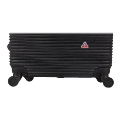 InUSA Royal 3-Piece Hardside Spinner Luggage Set, Black (IUROYSML-BLK)