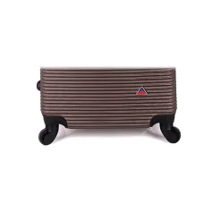 InUSA Royal 3-Piece Hardside Spinner Luggage Set, Brown (IUROYSML-BRO)