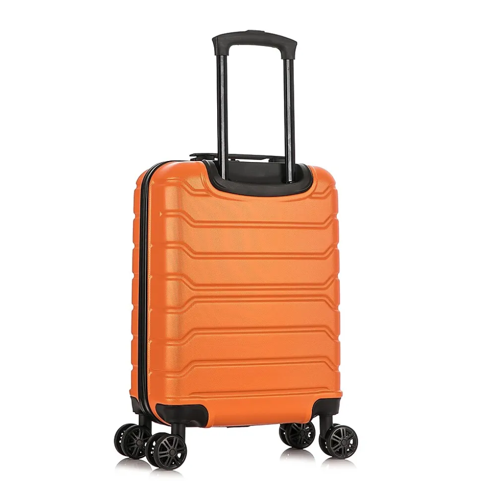 InUSA Trend 20" Hardside Carry-On Suitcase, 4-Wheeled Spinner, Orange (IUTRE00S-ORA)