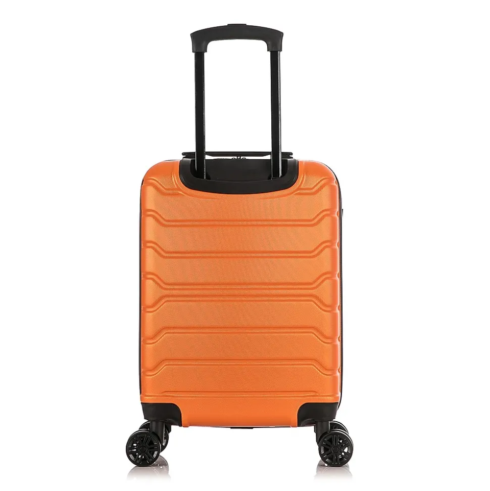 InUSA Trend 20" Hardside Carry-On Suitcase, 4-Wheeled Spinner, Orange (IUTRE00S-ORA)