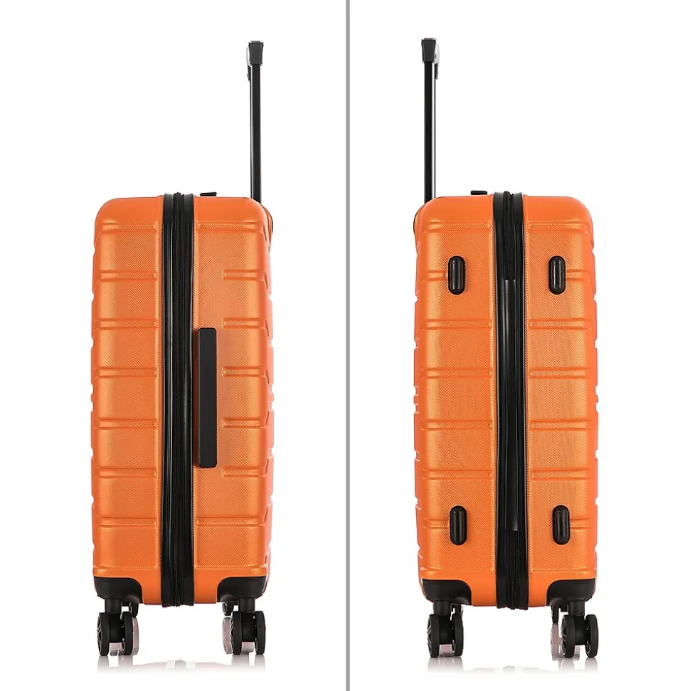 InUSA Trend 20" Hardside Carry-On Suitcase, 4-Wheeled Spinner, Orange (IUTRE00S-ORA)