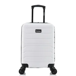 InUSA Trend 20" Hardside Carry-On Suitcase, 4-Wheeled Spinner, White (IUTRE00S-WHI)