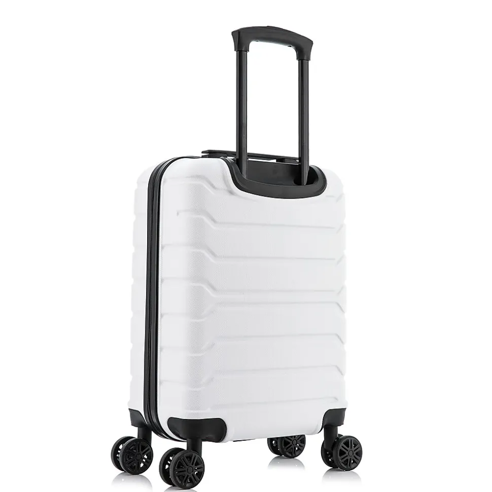 InUSA Trend 20" Hardside Carry-On Suitcase, 4-Wheeled Spinner, White (IUTRE00S-WHI)