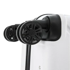 InUSA Trend 3-Piece Hardside Spinner Luggage Set, White (IUTRESML-WHI)