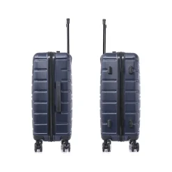InUSA Trend 3-Piece Hardside Spinner Luggage Set, Blue (IUTRESML-BLU)