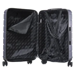 InUSA Trend 3-Piece Hardside Spinner Luggage Set, Blue (IUTRESML-BLU)