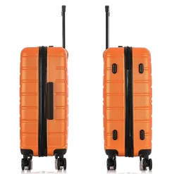 InUSA Trend 2-Piece Hardside Spinner Luggage Set, Orange (IUTRE0SM-ORA)