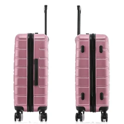 InUSA Trend 2-Piece Hardside Spinner Luggage Set, Rose Gold (IUTRE0SM-ROS)
