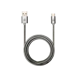IOGEAR Charge & Sync 6.56' USB A to C Cable, Gray (G2LU3CAM02-GY)