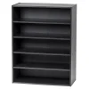 Iris 31.51" 5-Shelf Bookcase, Black (596985)