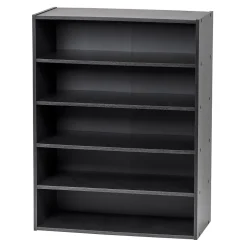 Iris 31.51" 5-Shelf Bookcase, Black (596985)