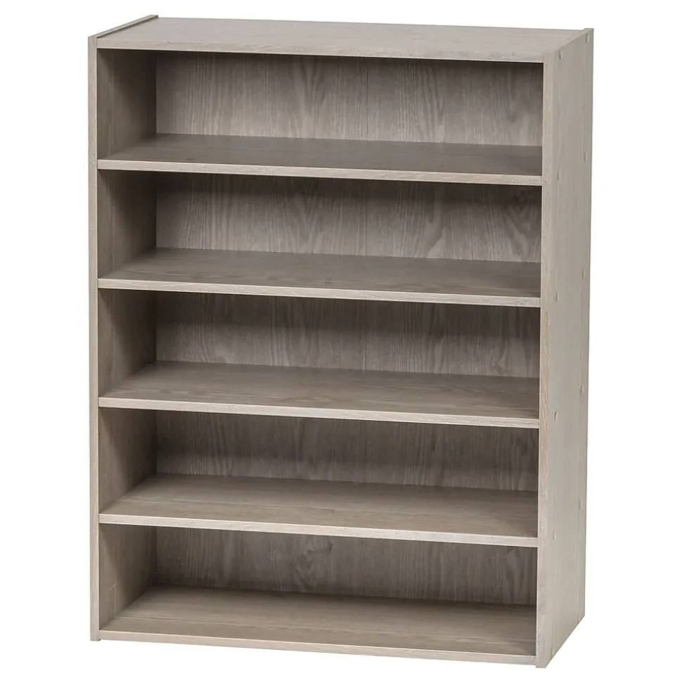 Iris 31.51" 5-Shelf Bookcase, Gray (596987)